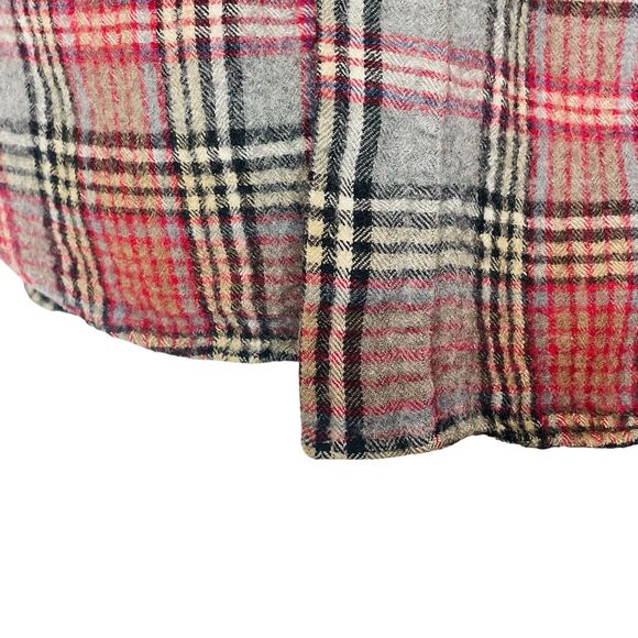 Sir Pendleton Shirt Boys Large Fine Worsted Wool Gray Plaid - Picture 3 of 6